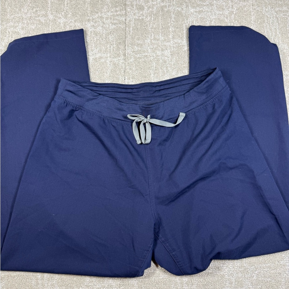 Figs Navy Blue Straight Leg Pants